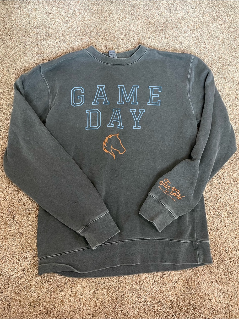 Game Day Crewneck Sweater - Charcoal